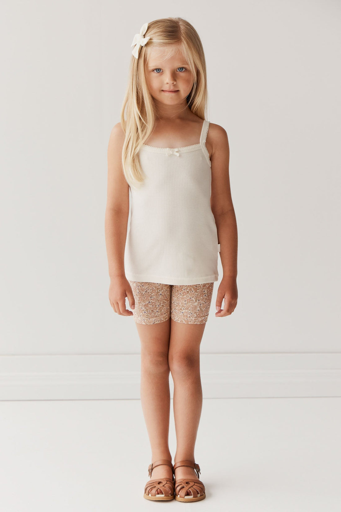 Organic Cotton Everyday Bike Short - Chloe Pink Tint Childrens Short from Jamie Kay Australia