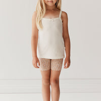 Organic Cotton Everyday Bike Short - Chloe Pink Tint Childrens Short from Jamie Kay Australia