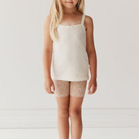 Organic Cotton Everyday Bike Short - Chloe Pink Tint Childrens Short from Jamie Kay Australia