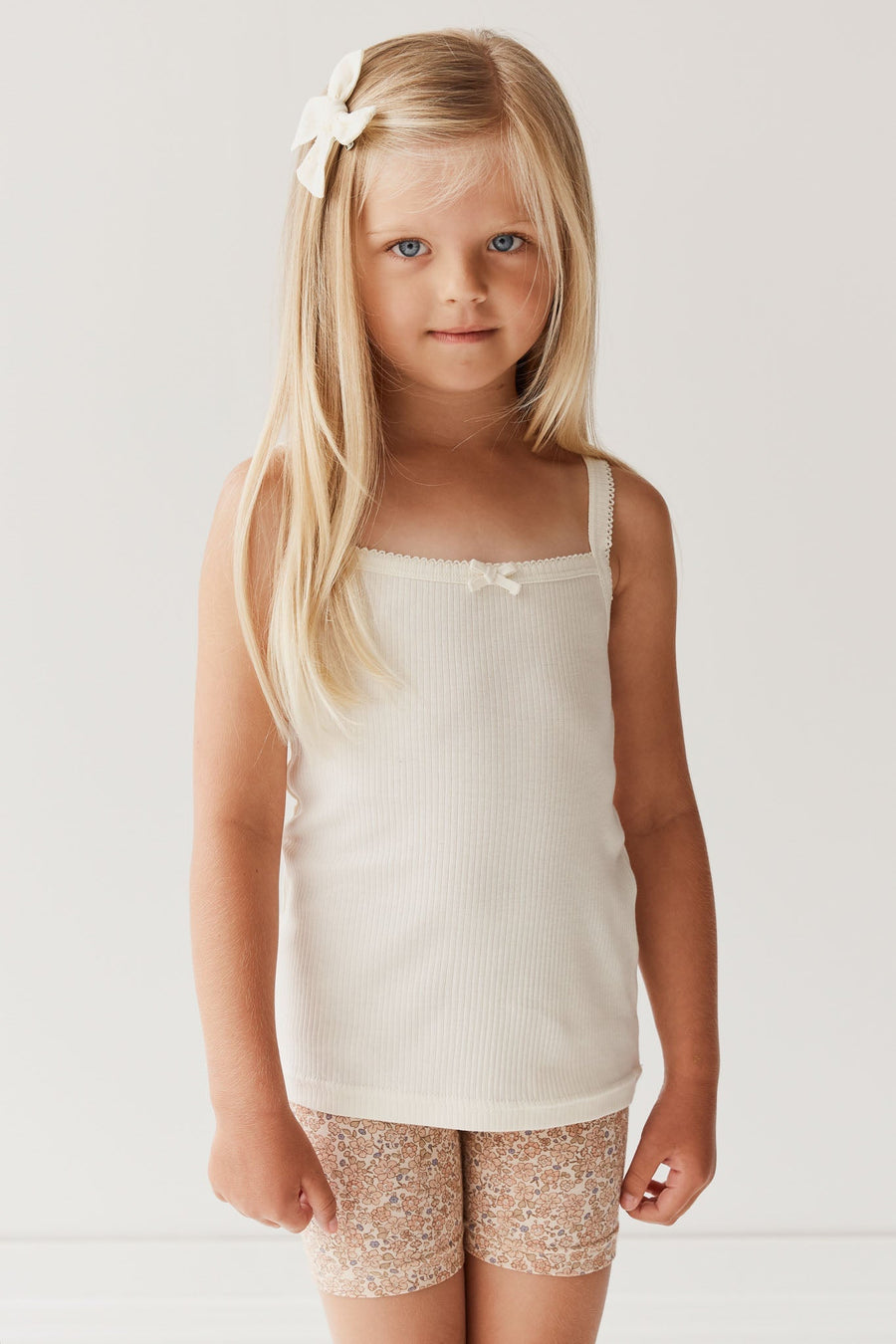 Organic Cotton Everyday Bike Short - Chloe Pink Tint Childrens Short from Jamie Kay Australia