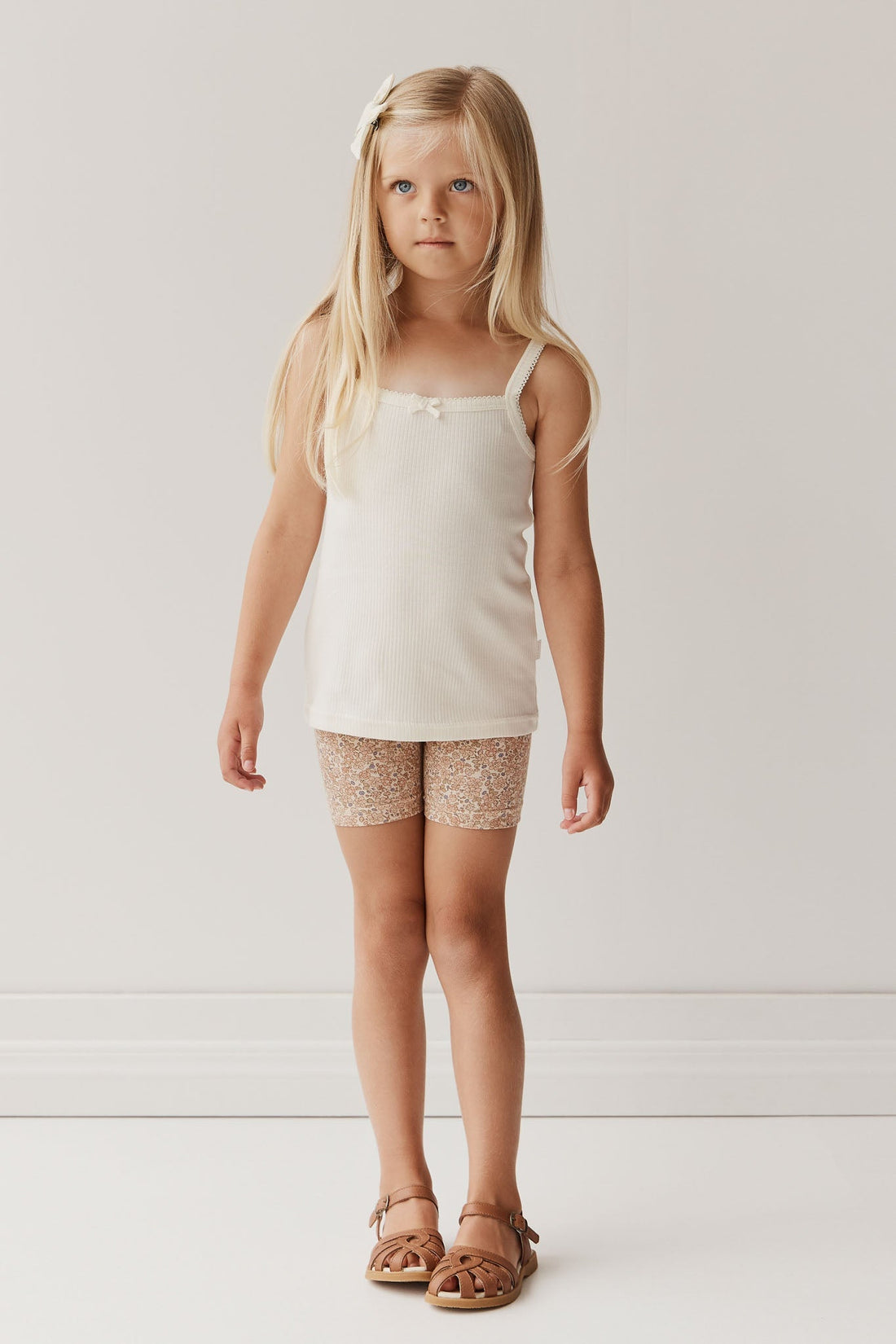 Organic Cotton Everyday Bike Short - Chloe Pink Tint Childrens Short from Jamie Kay Australia