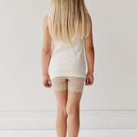 Organic Cotton Everyday Bike Short - Chloe Pink Tint Childrens Short from Jamie Kay Australia