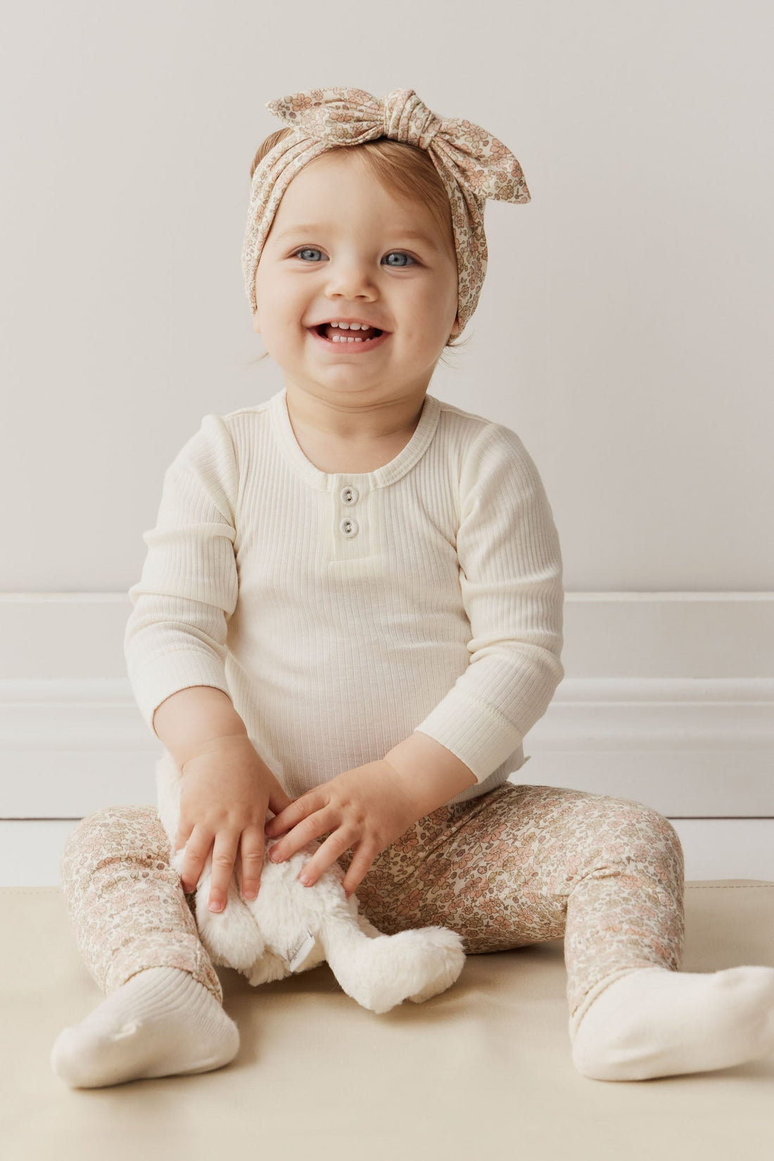 Organic Cotton Everyday Legging - Chloe Egret Childrens Legging from Jamie Kay Australia