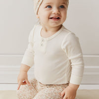 Organic Cotton Everyday Legging - Chloe Egret Childrens Legging from Jamie Kay Australia