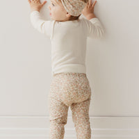 Organic Cotton Everyday Legging - Chloe Egret Childrens Legging from Jamie Kay Australia