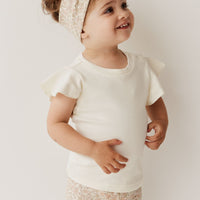 Organic Cotton Everyday Bike Short - Chloe Egret Childrens Short from Jamie Kay Australia