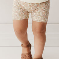 Organic Cotton Everyday Bike Short - Chloe Egret Childrens Short from Jamie Kay Australia