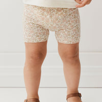 Organic Cotton Everyday Bike Short - Chloe Egret Childrens Short from Jamie Kay Australia