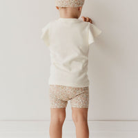 Organic Cotton Everyday Bike Short - Chloe Egret Childrens Short from Jamie Kay Australia