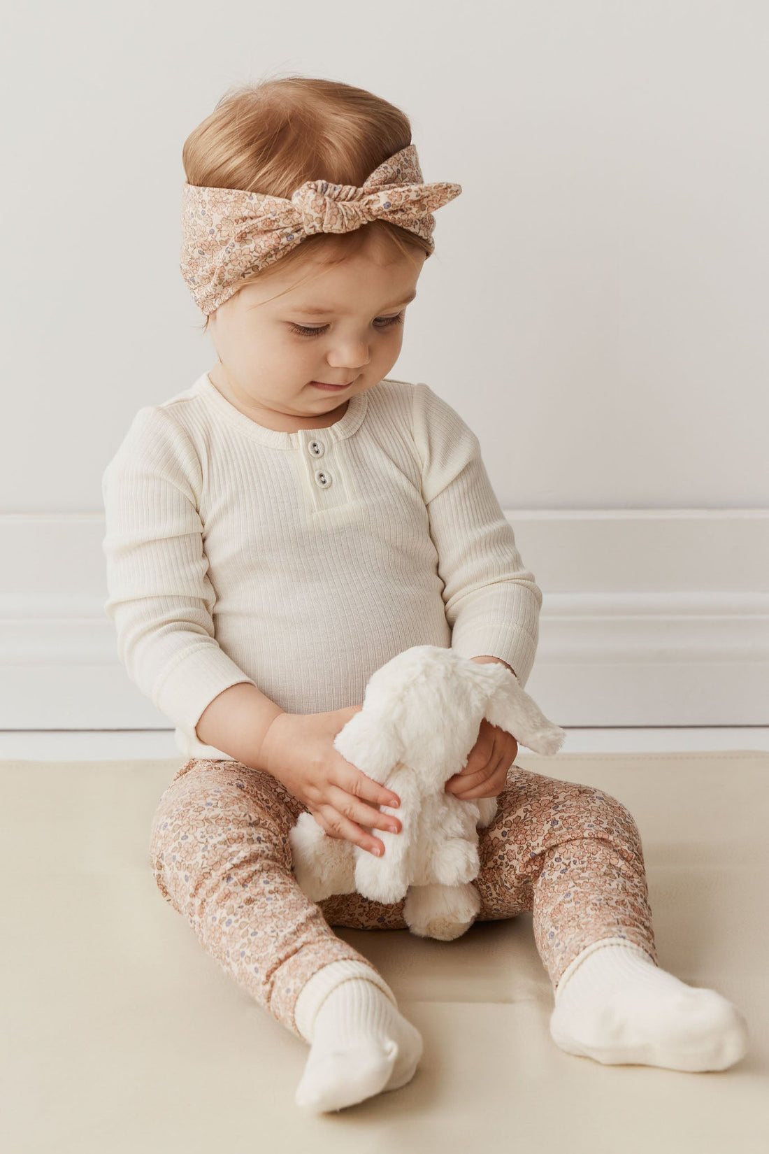 Organic Cotton Everyday Legging - Chloe Pink Tint Childrens Legging from Jamie Kay Australia