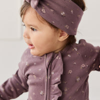 Organic Cotton Headband - Goldie Huckleberry Large Childrens Headband from Jamie Kay Australia