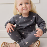 Organic Cotton Morgan Track Pant - Cherry Love Lava Childrens Pant from Jamie Kay Australia