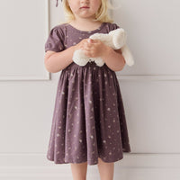 Organic Cotton Meadow Dress - Goldie Huckleberry Large Childrens Dress from Jamie Kay Australia