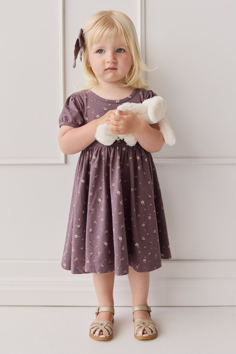 Organic Cotton Meadow Dress - Goldie Huckleberry Large Childrens Dress from Jamie Kay Australia