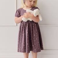 Organic Cotton Meadow Dress - Goldie Huckleberry Large Childrens Dress from Jamie Kay Australia