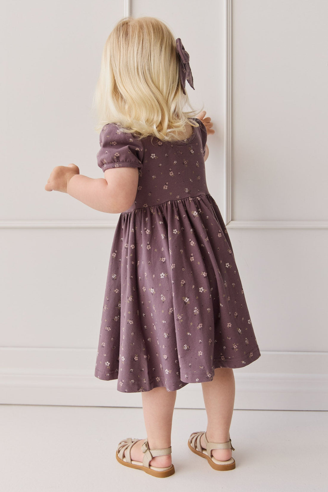 Organic Cotton Meadow Dress - Goldie Huckleberry Large Childrens Dress from Jamie Kay Australia