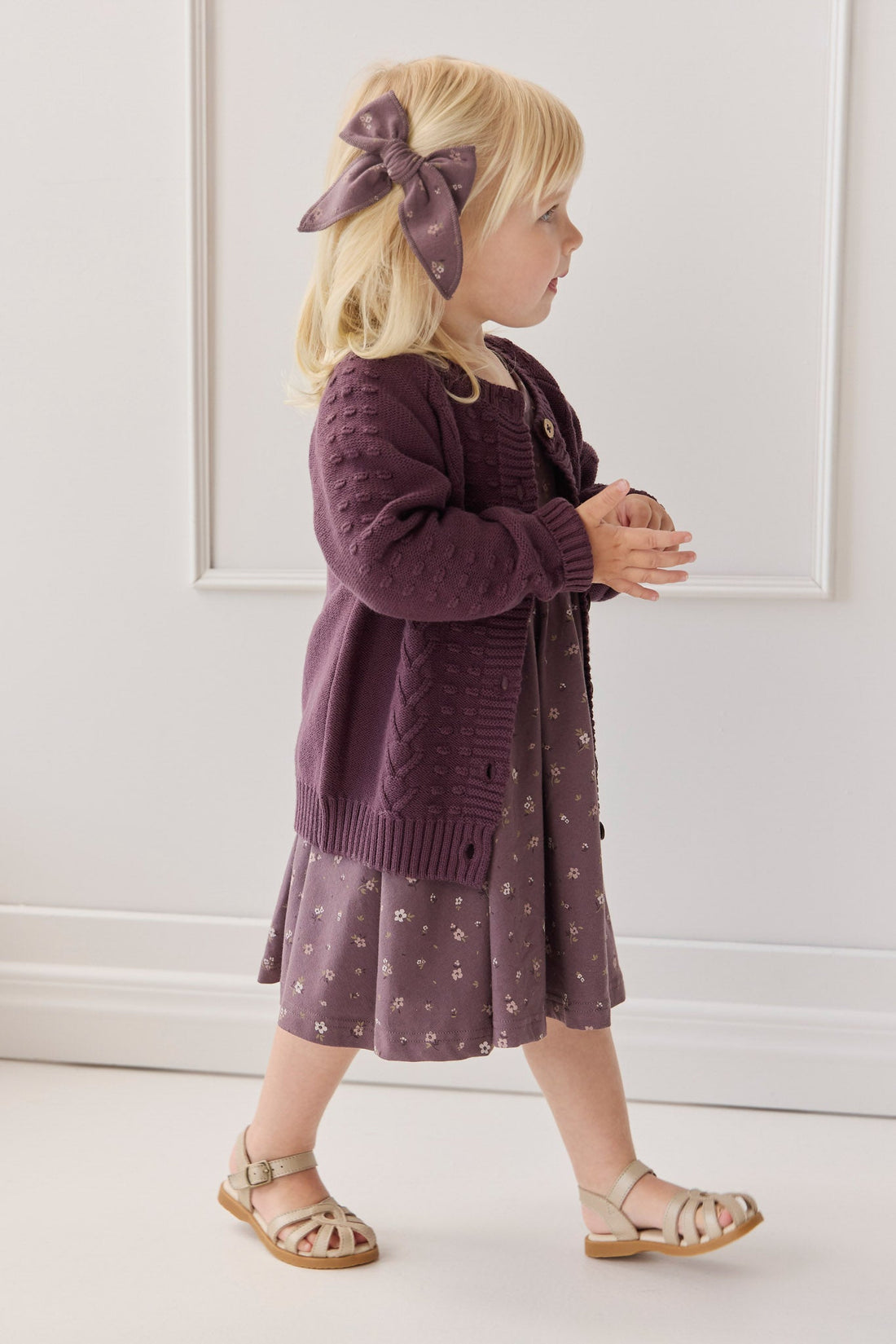 Organic Cotton Meadow Dress - Goldie Huckleberry Large Childrens Dress from Jamie Kay Australia