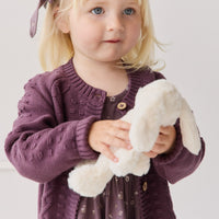 Cable Knit Cardigan - Blackberry Childrens Cardigan from Jamie Kay Australia