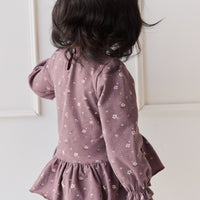 Organic Cotton Bailey Top - Goldie Huckleberry Large Childrens Top from Jamie Kay Australia