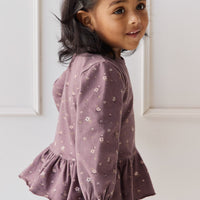 Organic Cotton Bailey Top - Goldie Huckleberry Large Childrens Top from Jamie Kay Australia