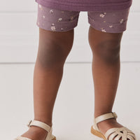 Organic Cotton Everyday Bike Short - Goldie Huckleberry Large Childrens Short from Jamie Kay Australia