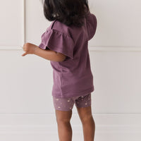 Organic Cotton Everyday Bike Short - Goldie Huckleberry Large Childrens Short from Jamie Kay Australia