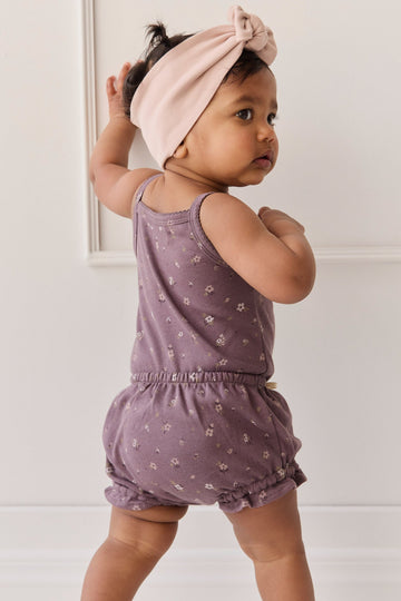 Organic Cotton Frill Bloomer - Goldie Huckleberry Large Childrens Bloomer from Jamie Kay Australia