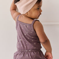 Organic Cotton Frill Bloomer - Goldie Huckleberry Large Childrens Bloomer from Jamie Kay Australia