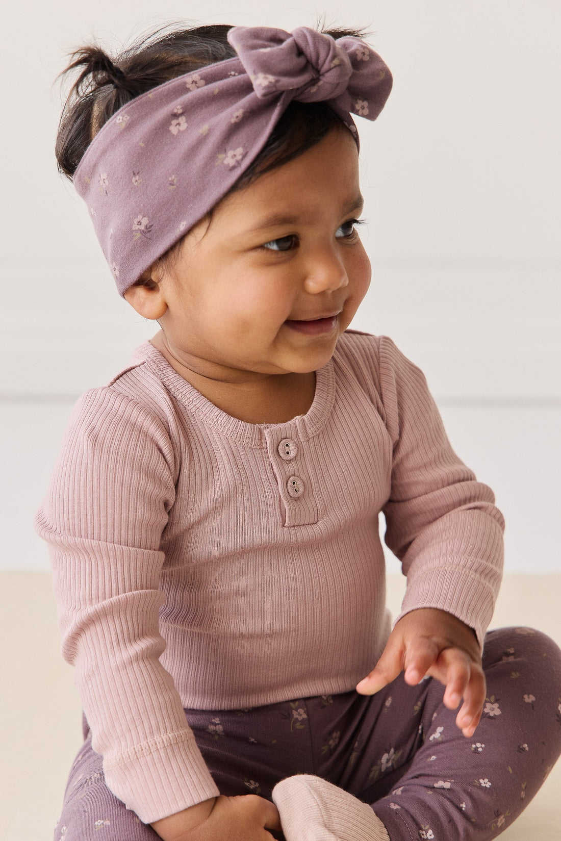 Organic Cotton Headband - Goldie Huckleberry Large Childrens Headband from Jamie Kay Australia