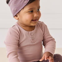 Organic Cotton Headband - Goldie Huckleberry Large Childrens Headband from Jamie Kay Australia