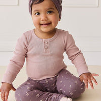 Organic Cotton Everyday Legging - Goldie Huckleberry Large Childrens Legging from Jamie Kay Australia