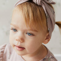 Organic Cotton Headband - Lauren Floral Fawn Childrens Headband from Jamie Kay Australia