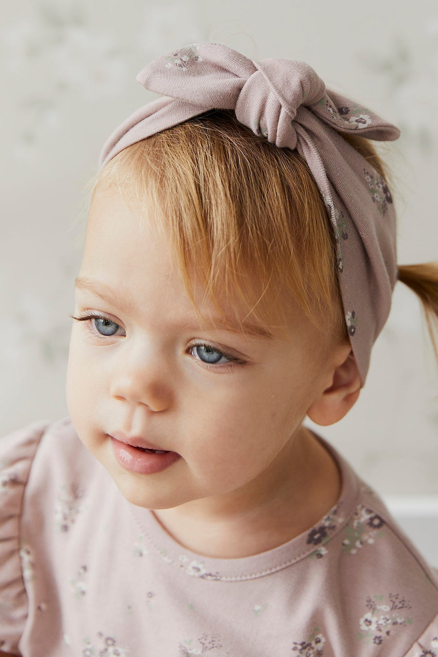 Organic Cotton Headband - Lauren Floral Fawn Childrens Headband from Jamie Kay Australia