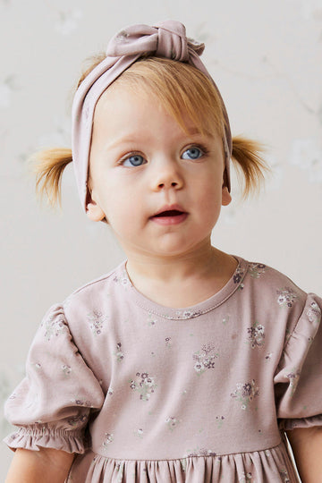 Organic Cotton Headband - Lauren Floral Fawn Childrens Headband from Jamie Kay Australia