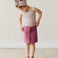 Alexis Cord Skirt - Dhalia Childrens Skirt from Jamie Kay Australia