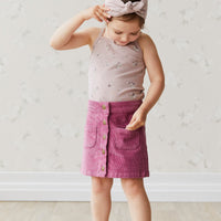 Alexis Cord Skirt - Dhalia Childrens Skirt from Jamie Kay Australia