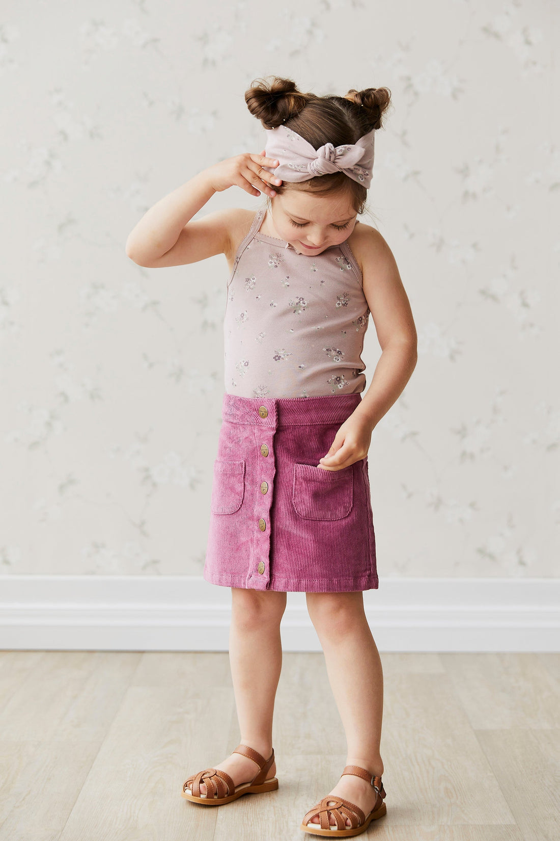 Alexis Cord Skirt - Dhalia Childrens Skirt from Jamie Kay Australia