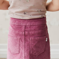 Alexis Cord Skirt - Dhalia Childrens Skirt from Jamie Kay Australia