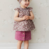 Alexis Cord Skirt - Dhalia Childrens Skirt from Jamie Kay Australia