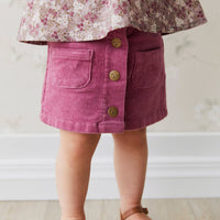 Alexis Cord Skirt - Dhalia Childrens Skirt from Jamie Kay Australia