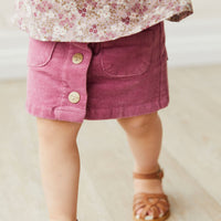 Alexis Cord Skirt - Dhalia Childrens Skirt from Jamie Kay Australia