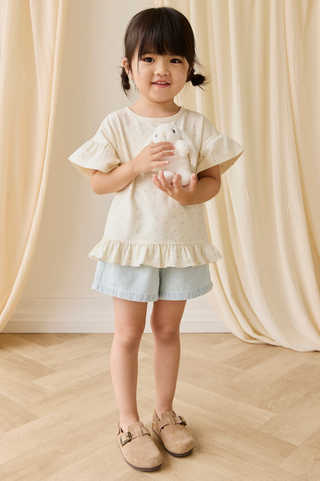 Organic Cotton Caydence Top - Ditsy Cherries Childrens Top from Jamie Kay Australia