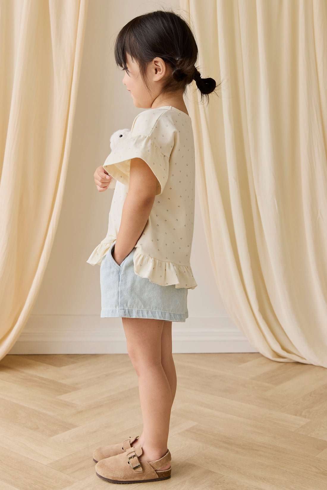 Organic Cotton Caydence Top - Ditsy Cherries Childrens Top from Jamie Kay Australia