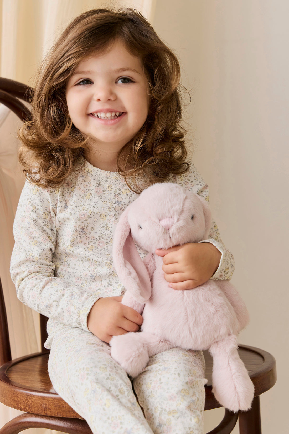 Organic Cotton Louisella Long Sleeve Pyjama Set-Cottage Garden Childrens Pyjama from Jamie Kay Australia