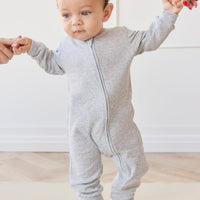 Organic Cotton Modal Frankie Onepiece - Light Grey Marle Childrens Onepiece from Jamie Kay Australia