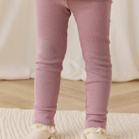 Organic Cotton Modal Everyday Legging - Woodrose Childrens Legging from Jamie Kay Australia