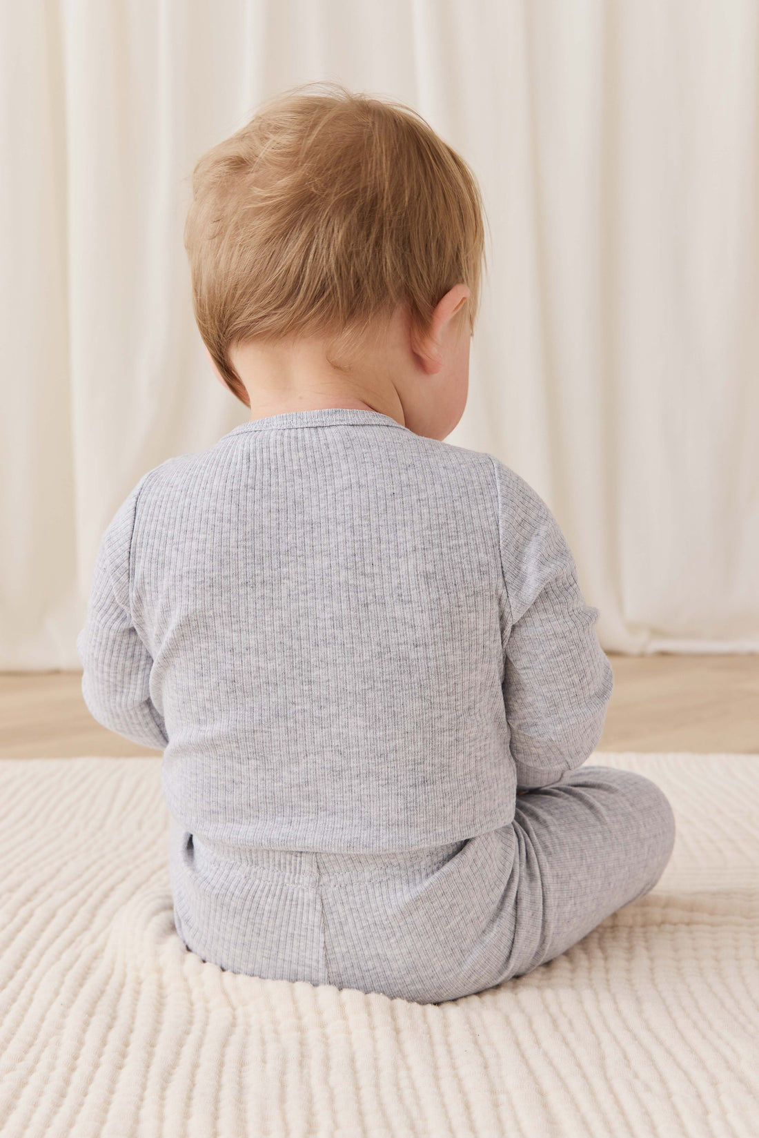 Organic Cotton Modal Everyday Legging - Light Grey Marle Childrens Legging from Jamie Kay Australia