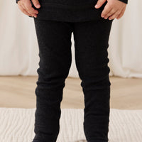 Organic Cotton Modal Everyday Legging - Dark Grey Marle Childrens Legging from Jamie Kay Australia