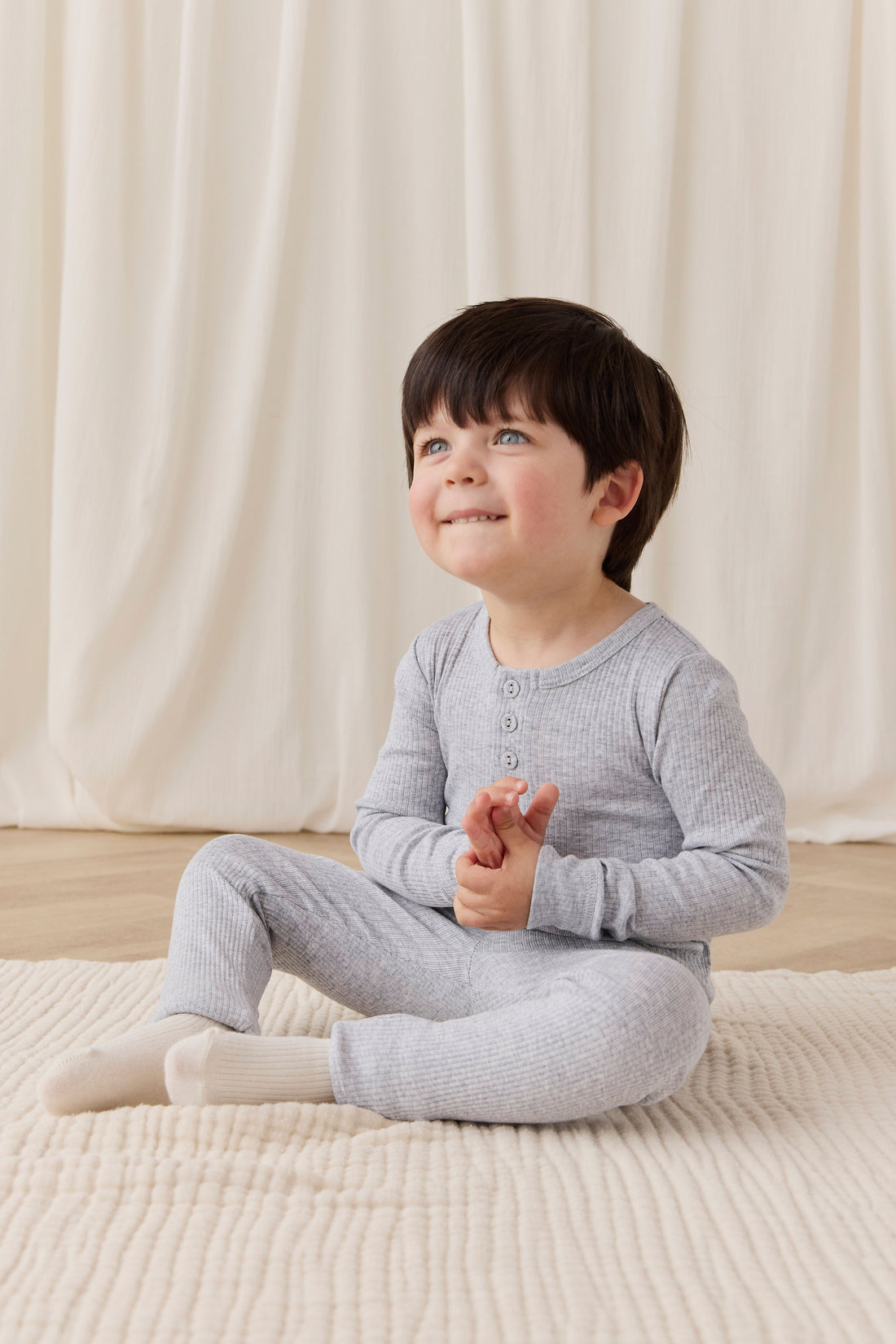 Organic Cotton Modal Everyday Legging - Light Grey Marle Childrens Legging from Jamie Kay Australia