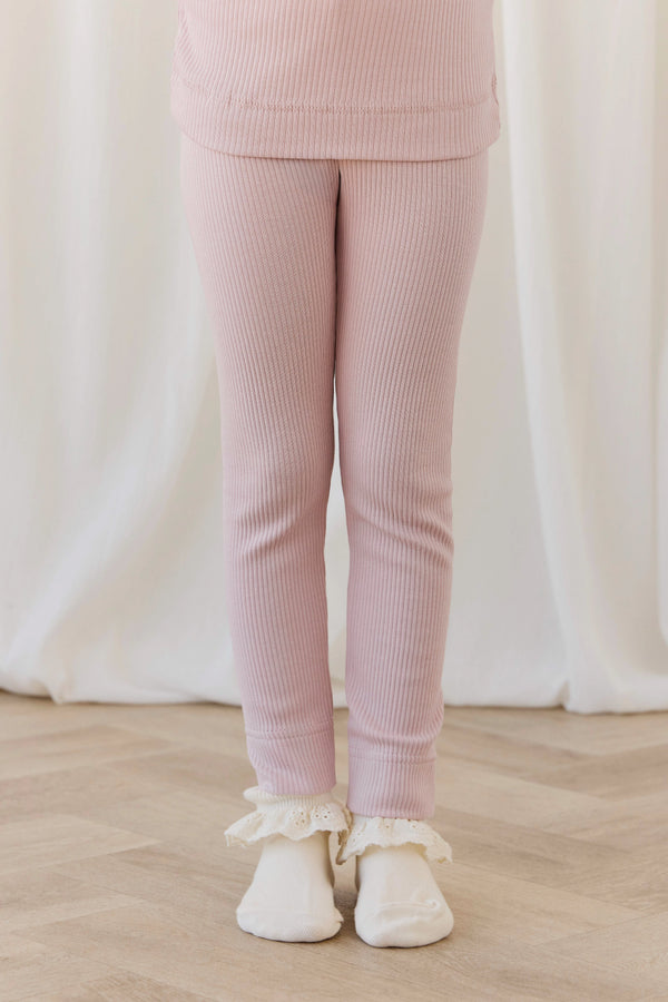 Organic Cotton Modal Everyday Legging - Rose Smoke Childrens Legging from Jamie Kay Australia